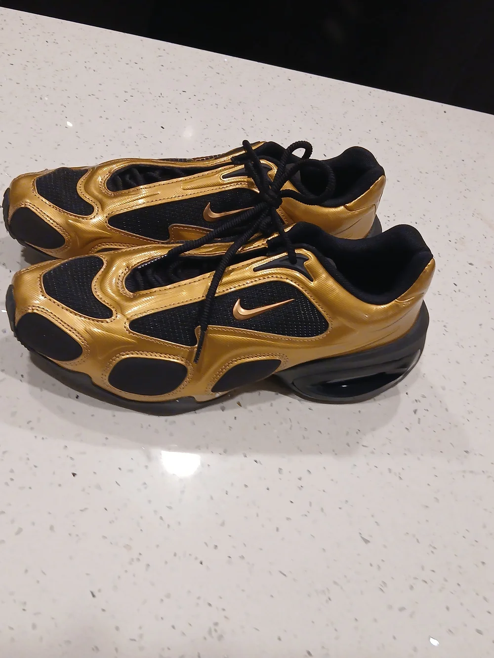 Size 9.5 - Nike Air Max Muse Metallic Gold Black W